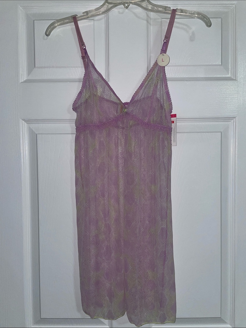 Cosmopolitan Sheer Lilac Lace Chemise Slip
